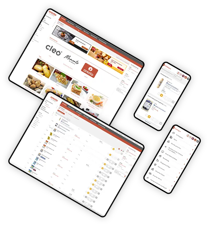 Oresto B2B e-commerce webshop