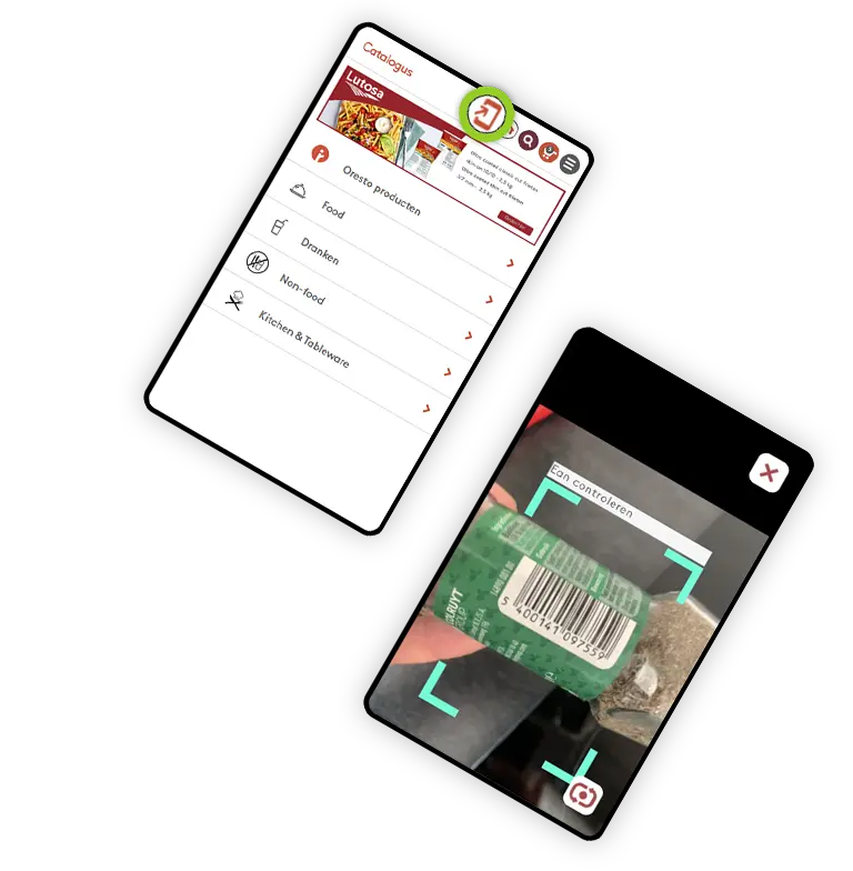 Oresto barcode scanner