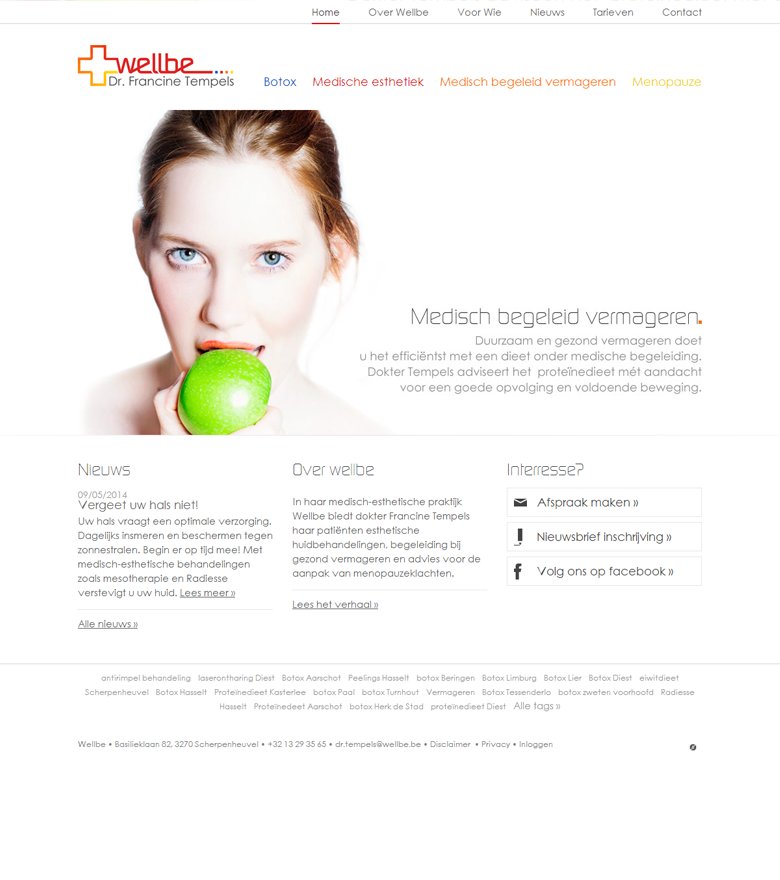 Professionele website Wellbe