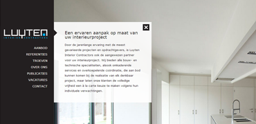 Professionele website voor Luyten Interior Contractors