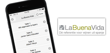 Webapp voor de wijndegustaties van La Buena Vida