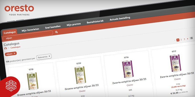 De zoekfunctie van Oresto leidt tot meer dan 25000 verkopen per maand!