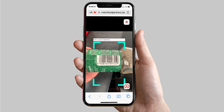 Webapp om barcodes te scannen