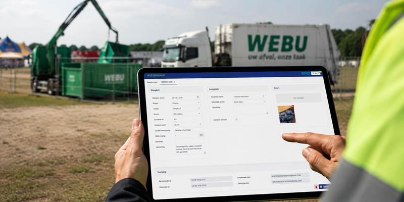 Webu digitaliseert afvalstromen op festivals