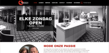 Responsive website voor Vossen Mannenmode