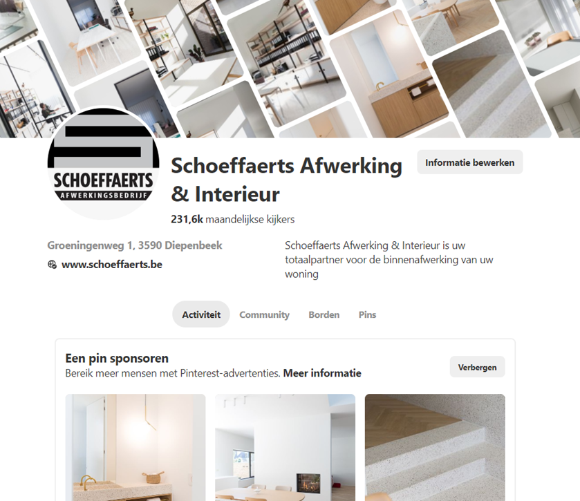 online marketing voor Schoeffaerts afwerking en interieur online marketing voor Schoeffaerts afwerking en interieur